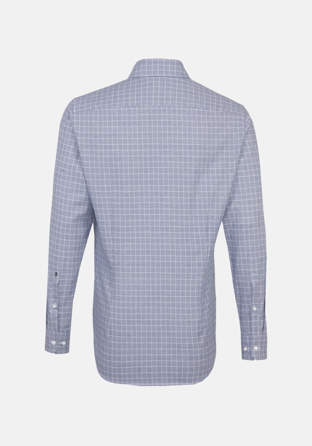 Easy-iron Twill Business overhemd in Shaped with Kentkraag in Middelmatig Blauw |  Seidensticker Onlineshop