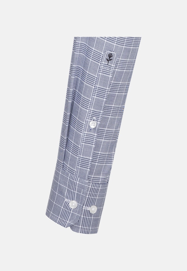 Bügelleichtes Twill Business Hemd in Shaped mit Kentkragen in Mittelblau |  Seidensticker Onlineshop