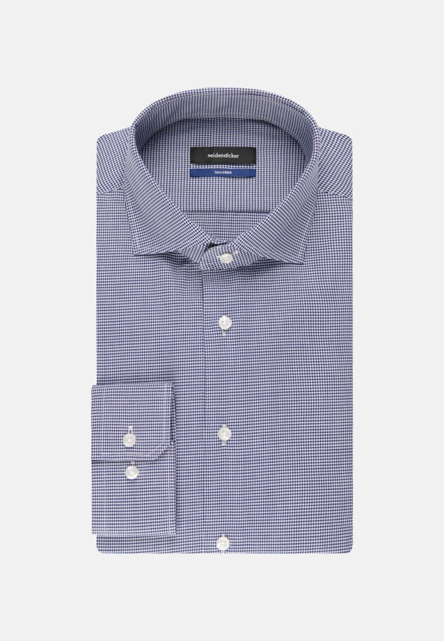 Shaped Business Shirt Tap Tread Pattern in Medium Blue |  Seidensticker Onlineshop