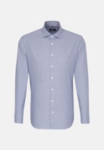 Shaped Business Shirt Tap Tread Pattern in Medium Blue |  Seidensticker Onlineshop