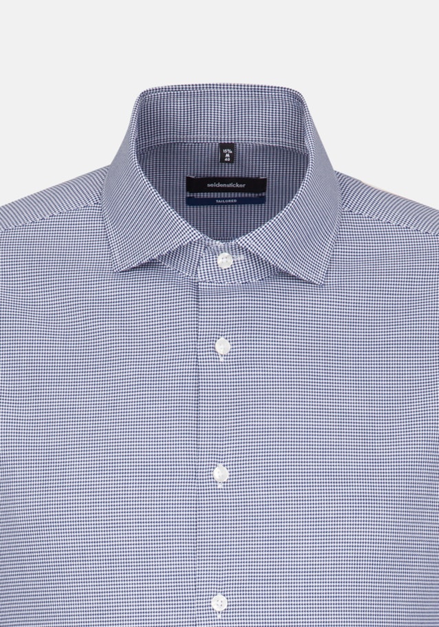 Easy-iron Twill Business overhemd in Shaped with Kentkraag in Middelmatig Blauw |  Seidensticker Onlineshop
