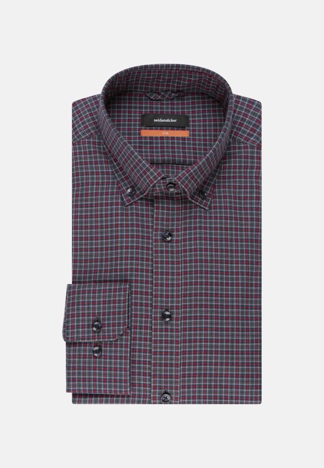 Slim Business Shirt Check in Red |  Seidensticker Onlineshop