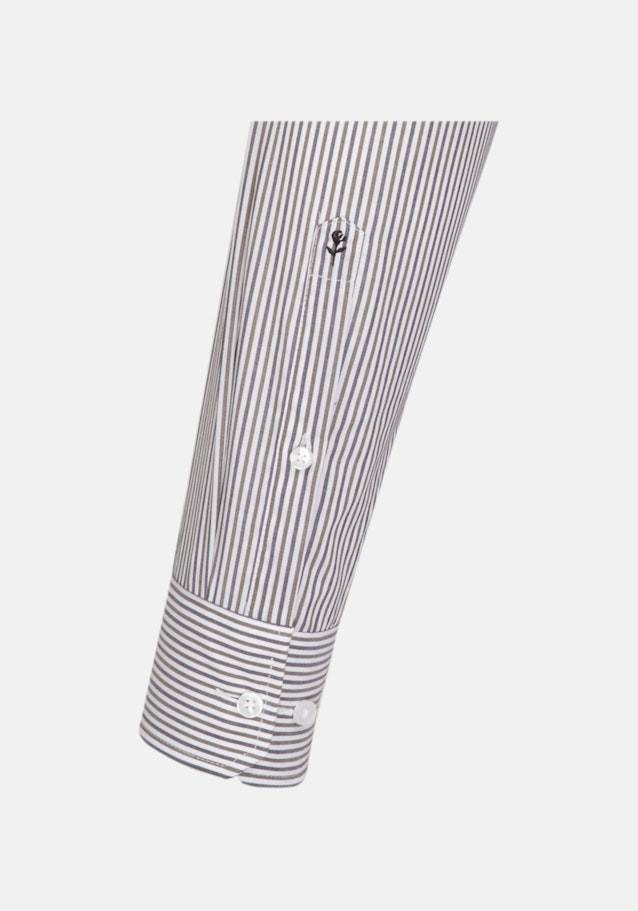 Regular Business Hemd Streifen in Grün | Seidensticker Onlineshop