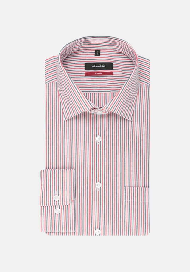 Regular Business Shirt Stripes in Red | Seidensticker Onlineshop