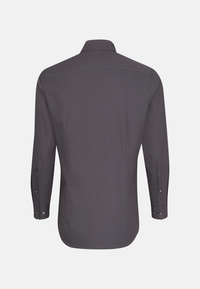 Slim Business Hemd Druck in Grau |  Seidensticker Onlineshop