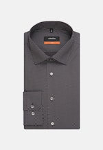 Slim Business Hemd Druck in Grau |  Seidensticker Onlineshop