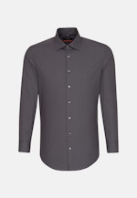 Slim Business Hemd Druck in Grau |  Seidensticker Onlineshop
