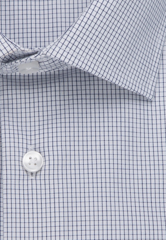 Non-iron Poplin Business Shirt in Shaped with Kent-Collar in Medium Blue |  Seidensticker Onlineshop