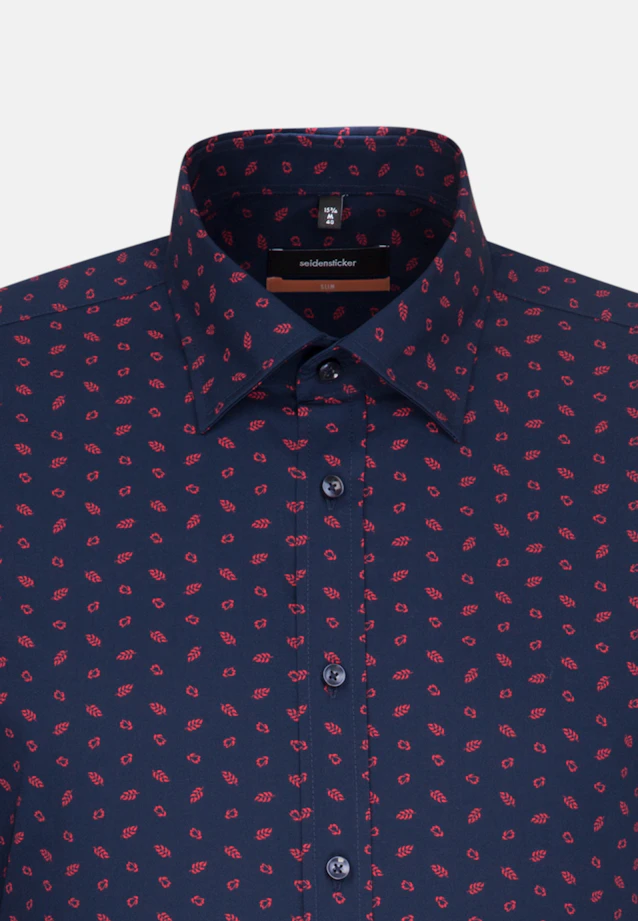 Slim Chemise Business Imprimé in Bleu Foncé |  Seidensticker Onlineshop