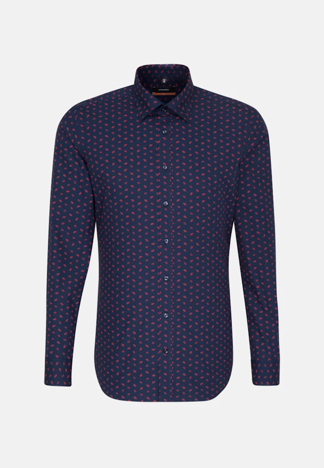 Slim Chemise Business Imprimé in Bleu Foncé |  Seidensticker Onlineshop