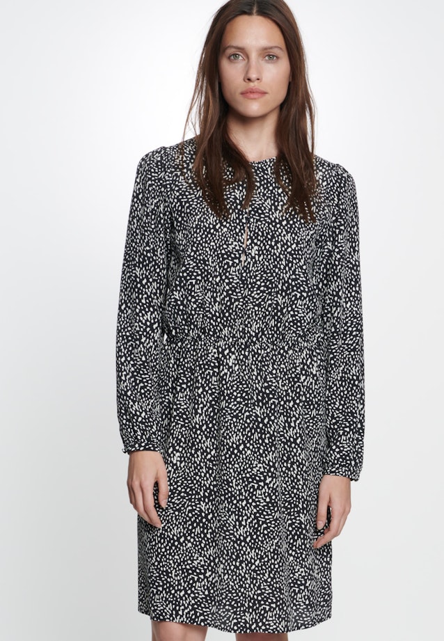 Kleid Druck in Grau |  Seidensticker Onlineshop