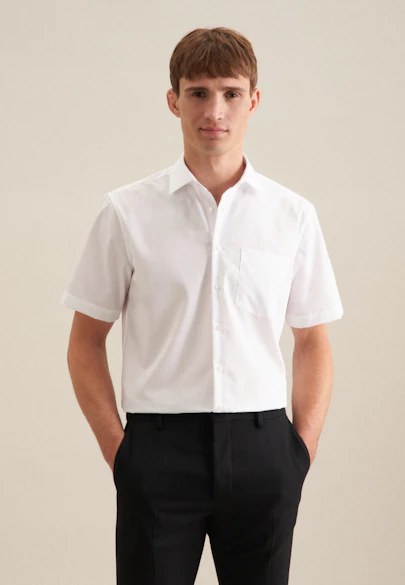 Comfort Business Hemd Uni in Weiß |  Seidensticker Onlineshop