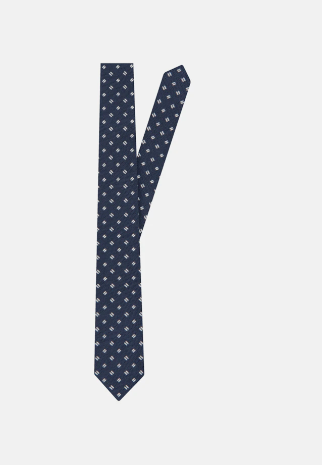 Large (7cm) Tie Small pattern in Dark Blue |  Seidensticker Onlineshop