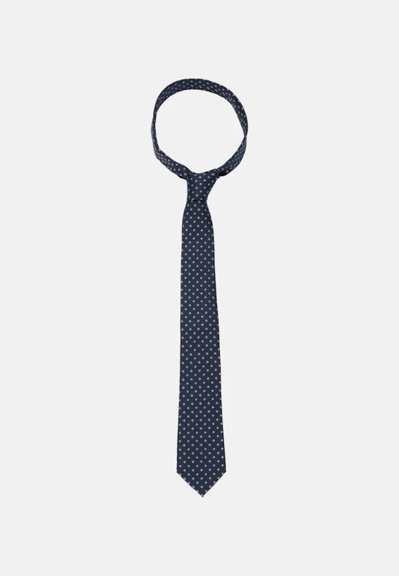 Large (7cm) Tie Small pattern in Dark Blue |  Seidensticker Onlineshop